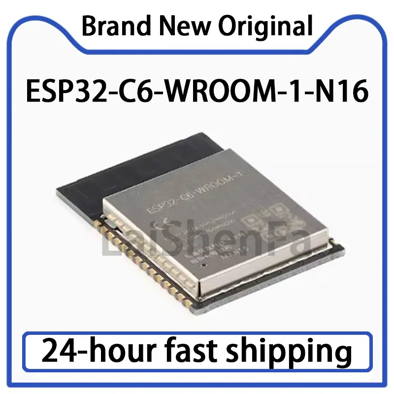 1PCS ESP32-C6-WROOM-1-N16 2.4GHz Wi Fi 6 Bluetooth 5 Zigbee Stock
