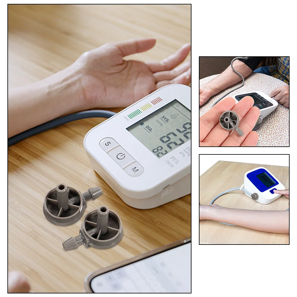 

2Pcs Blood Pressure Meter Cuff Connector ABS Material Sphygmomanometer Adapter Easy Use Arm Cuff Spare Parts Supplies