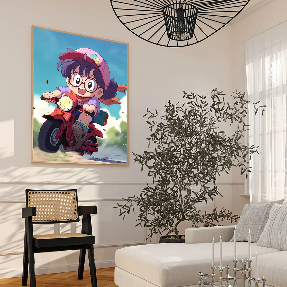 Cartoon Dr Slump Arale Whitepaper Poster HD Quality Poster Wall Art Painting Study Room Wall Decor