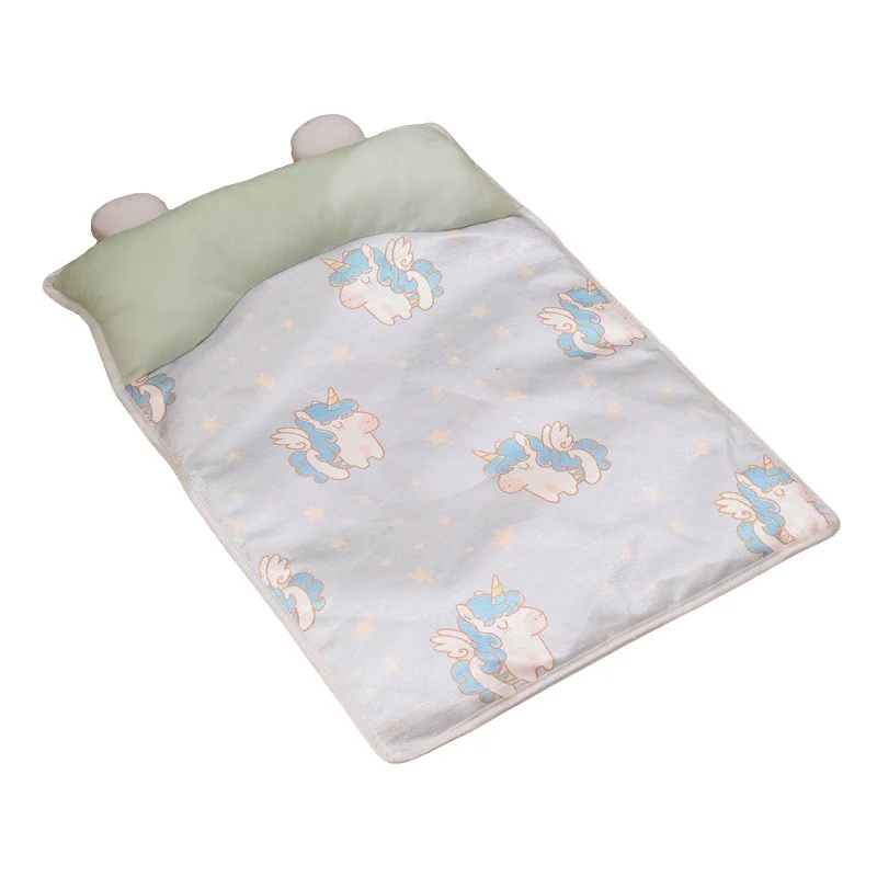 Summer Pet Cooling Mat Breathable Cat Sleeping Mat With Pillow Square Pet Bed For Cats Small Medium Dogs Cat Accessories_voghion.com