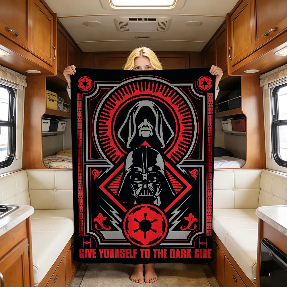 film d-Darth Vader Star w-Wars Troopers soft warm plush blanket dorm sofa living room pet hogar bedroom gift nap home Flannel