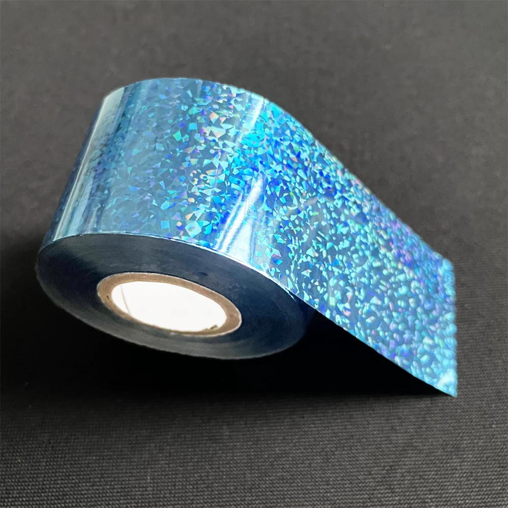 الأزرق الساخن ختم احباط الليزر بلينغ لامعة تألق فيلم نقل الحرارة لصيد الأسماك إغراء الطعوم الاصطناعية اكسسوارات DIY بها بنفسك صنع #4