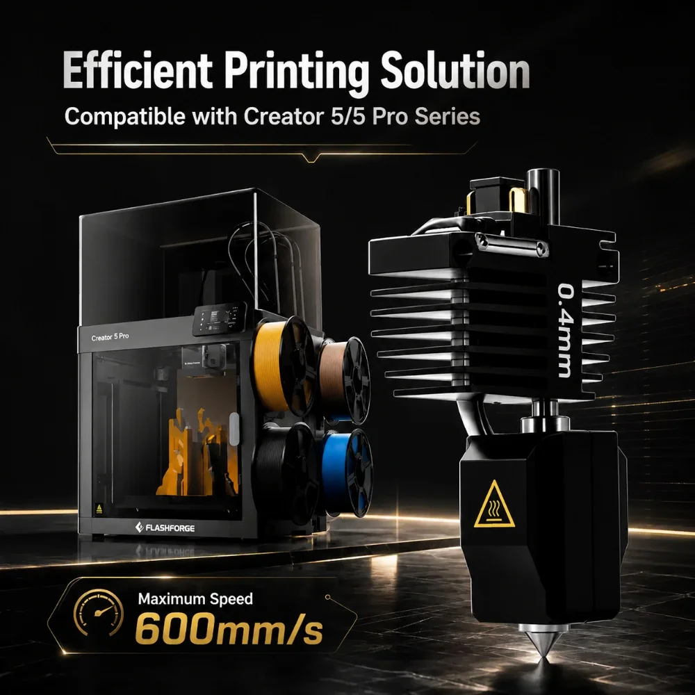 Dla Flashforge Creator 5 Hotend Creator 5 Pro Zespół dyszy zintegrowany z szybką wymianą, dysze ekstrudera C5, akcesoria do drukarki 3D — zdjęcie produktu 4