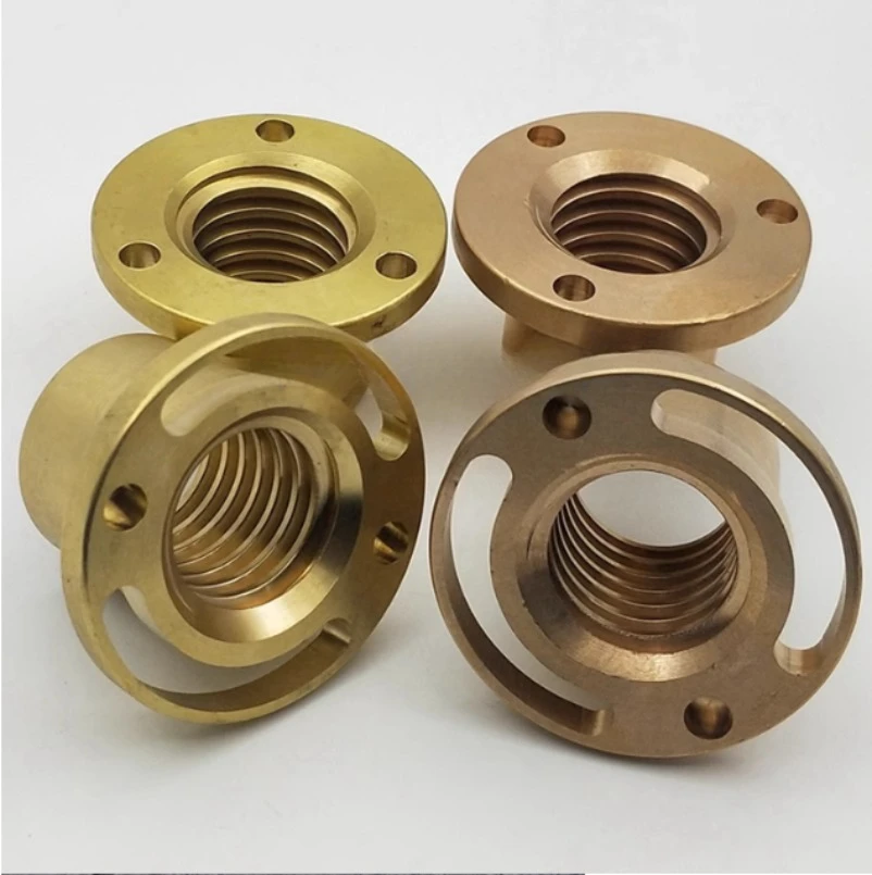 X /Y /Zaxis Screw Copper Sleeve Nut /bronze Nut 32*5/35*5mm Left/Right-hand Rotation Thread CNC Milling Machine for Bridgeport