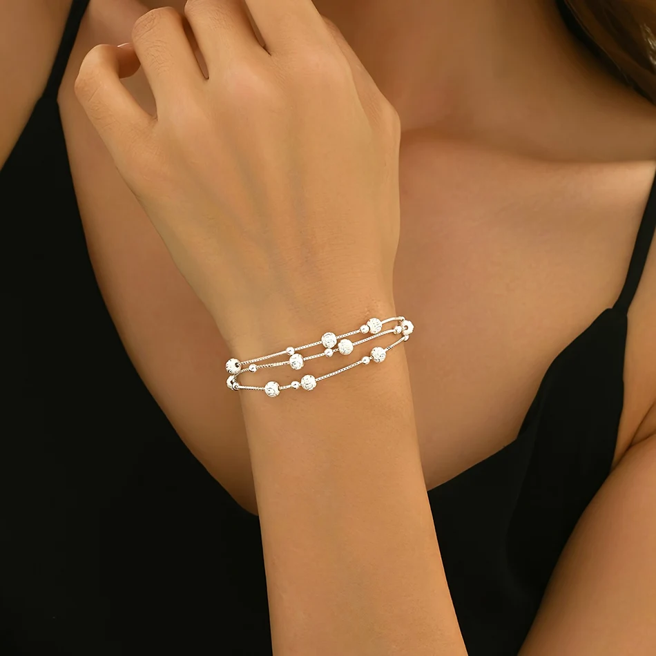 ALIZERO New 925 Sterling Silver Bracelets For Women Korean Beautiful Stars Bracelet Fashion Design Party Wedding Jewelry Gifts