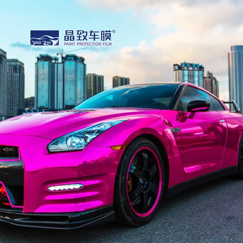 الجملة نمط جديد كروم مرآة الوردي سيارة التفاف الفينيل