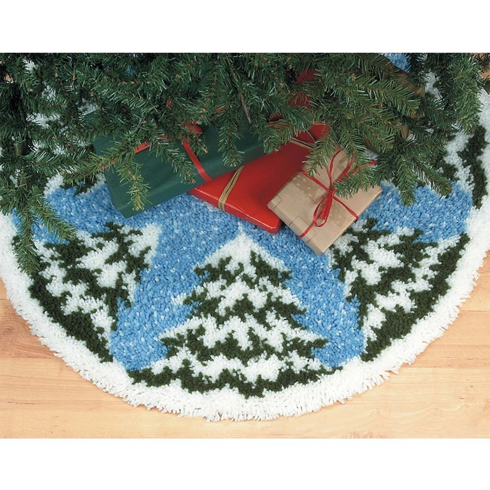 Home decor Diy Latch hook rug kits Big size Cartoon Carpet embroidery with printed pattern Creative DIY Craft for kids Tree