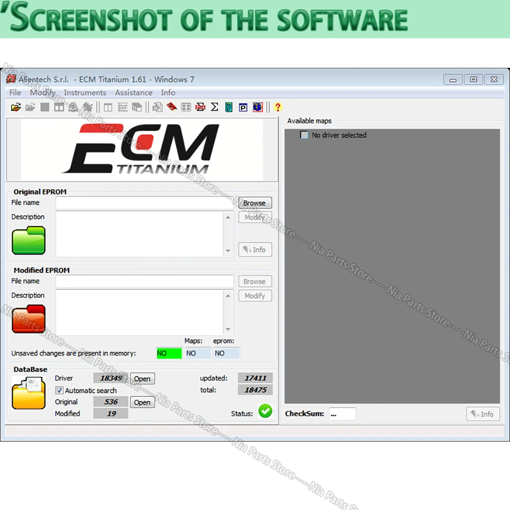 ECM Titanium V1.61 Scanning tool diagnostic pour voiture 1.61 ECM Titanium Repair Tool Vehicle Maintenance tuning cars Program