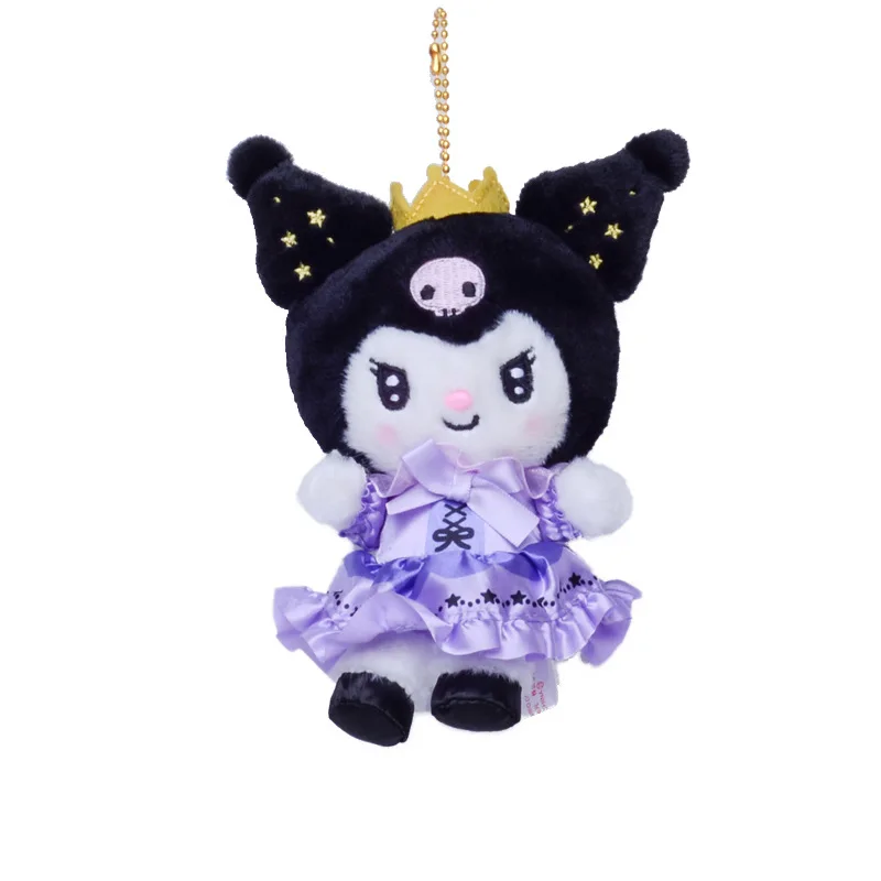 Sanrio Anime Kuromi Actiefiguur/Sleutelhanger Zachte Pop Cartoon Speelgoed Hanger Schattig Ornament Jongens Meisjes Charme Verjaardagscadeau