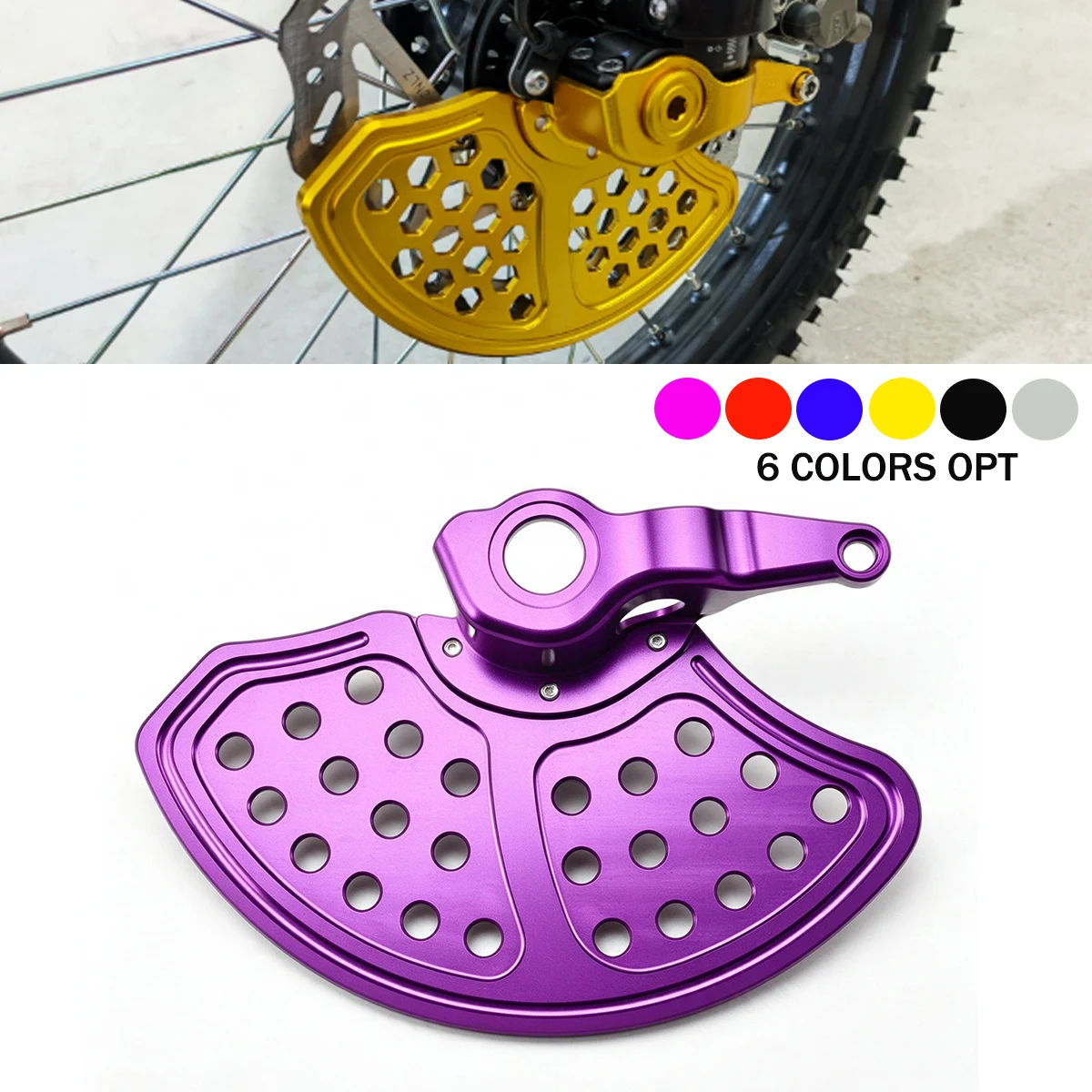Motorcycles CNC Aluminum Front Brake Disc Guard Protector Cover For Surron Ultra Bee Electric Dirt Bike Accessories