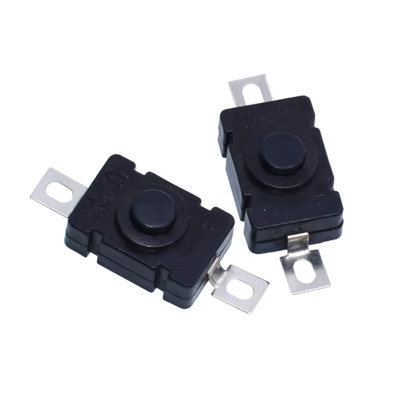 10PCS KAN-28 1.5A250V Flashlight Switches Self Locking SMD Type 18 x 12mm Push Button Switches 1812-28A New