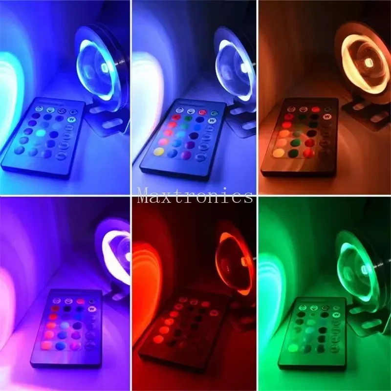 Imagem -06 - Luzes de Inundação Subaquáticas Rgb Branco Branco Quente Lagoa Aquário Lâmpada de Holofotes Jardim Fonte Lâmpada de Piscina Ip68 dc 12v 10w