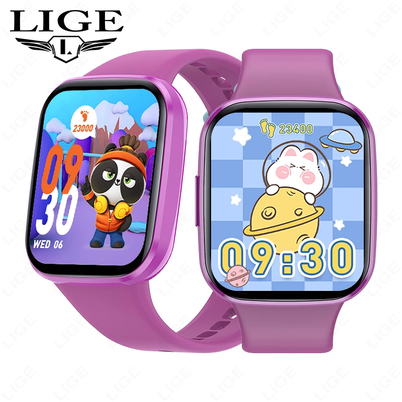 

LIGE New Smart Watch Kids Sport Watch for Boys Girls Activity Tracker Body Temperature Monitor IP67 Waterproof Pedometer for Kid