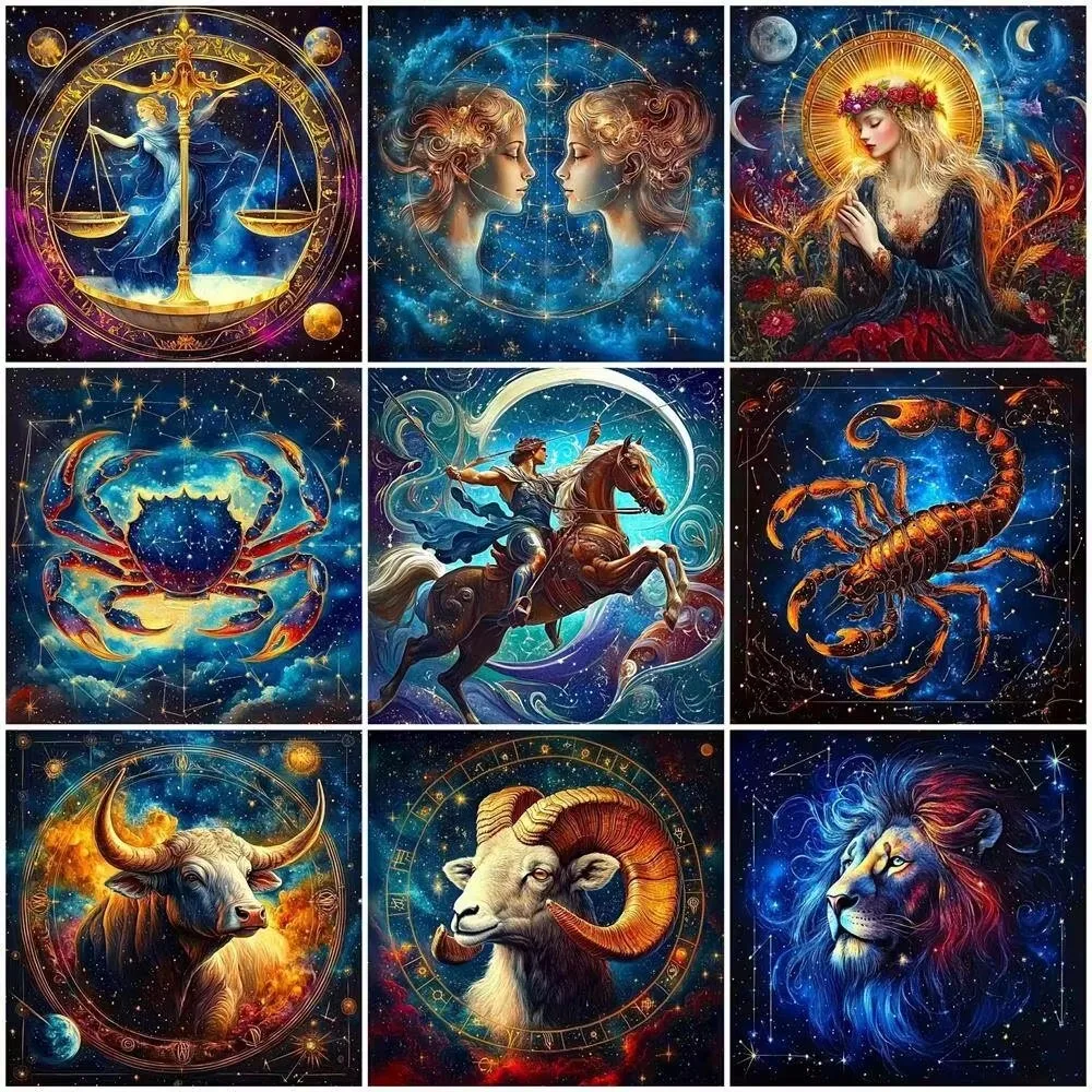 New Product 500/1000pcs for Adults Jigsaw Puzzle Constellation Complex Patterns, Portable Box for Family Games Educational Toys