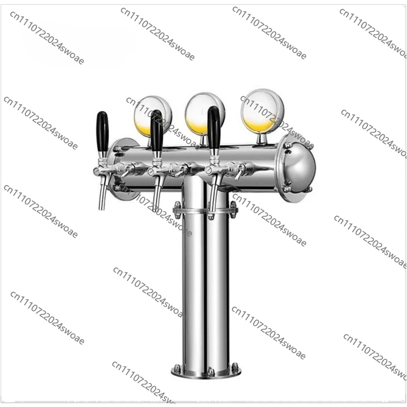 Beer Equipment Bar Stainless Steel Beer Column Large T-shaped 3-hole Wine Column Craft Brewing 1045306