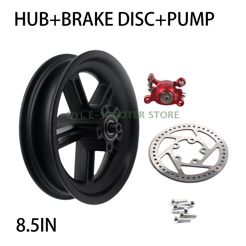 Rear Tyre Wheel With Brake Disc Hub For Xiaomi Mijia M365 Electric Scooter Pneumatic Tire   Parts Accessories