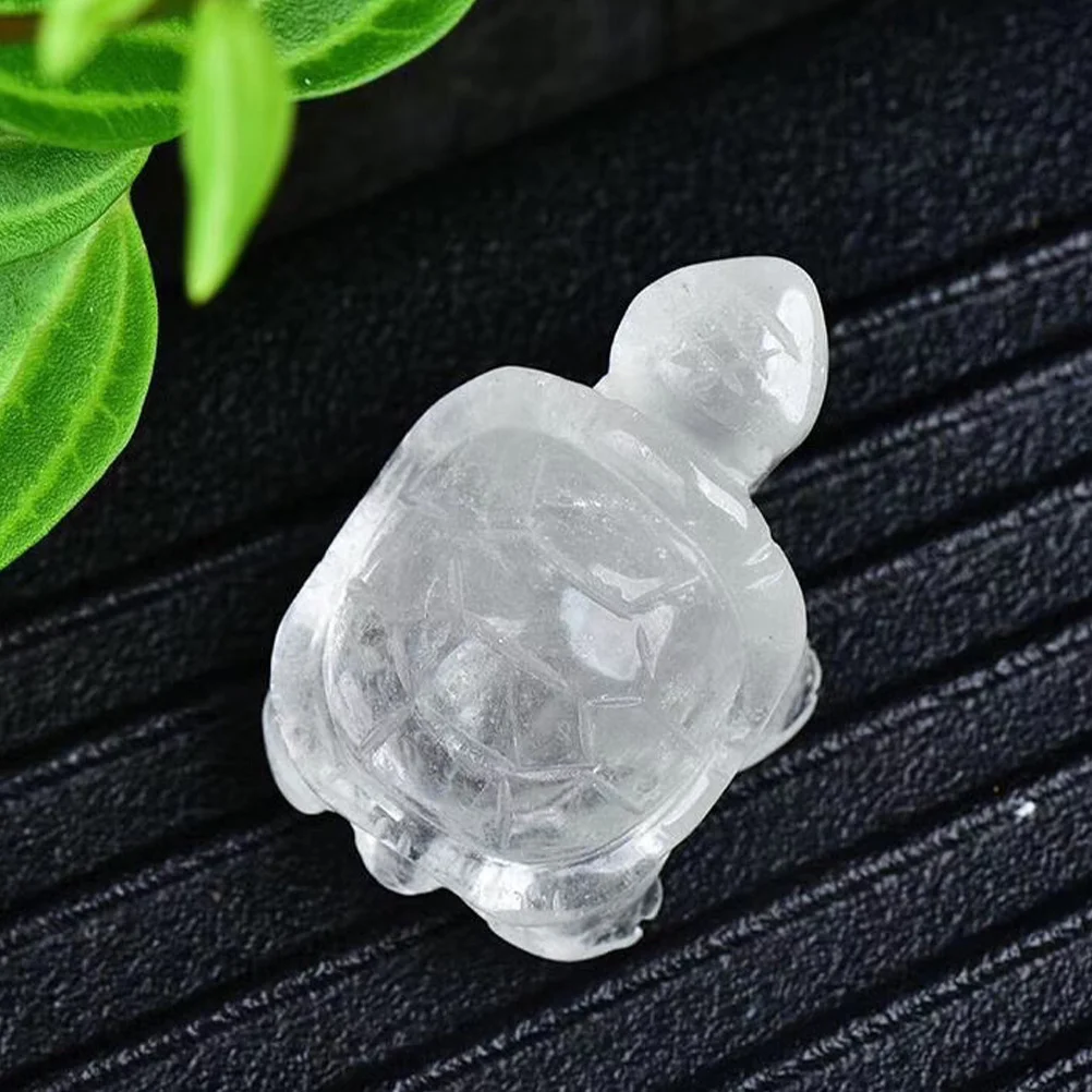 

Lovely Transparent Turtle Ornament Made of Solid Glass Ideal for Housewarming Present Office Cabinet Decor Beautiful