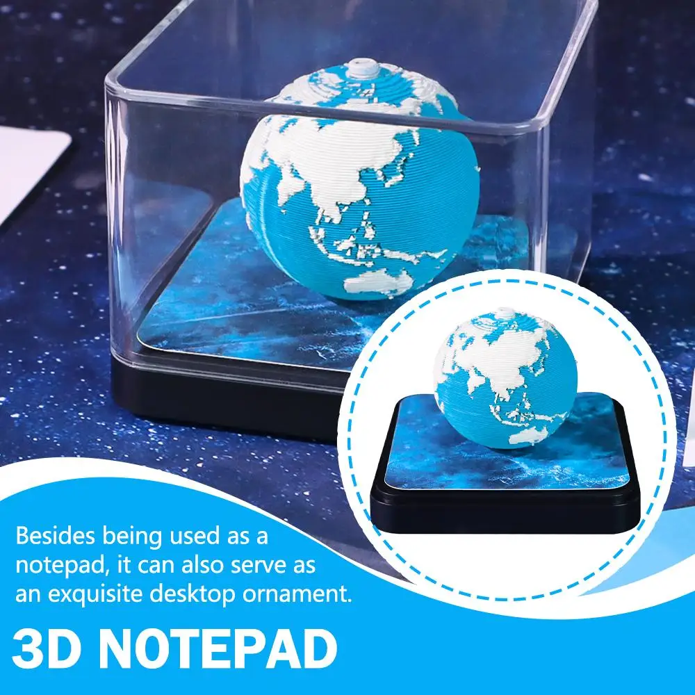 ثلاثية الأبعاد المسيل للدموع بعيدا الأرض التقويم 2025 مذكرة الوسادة ثلاثية الأبعاد قطعة الوقت الأرض التقويم ملاحظات لاصقة التقويم ورقة نحت الفن التخطيط التقويم