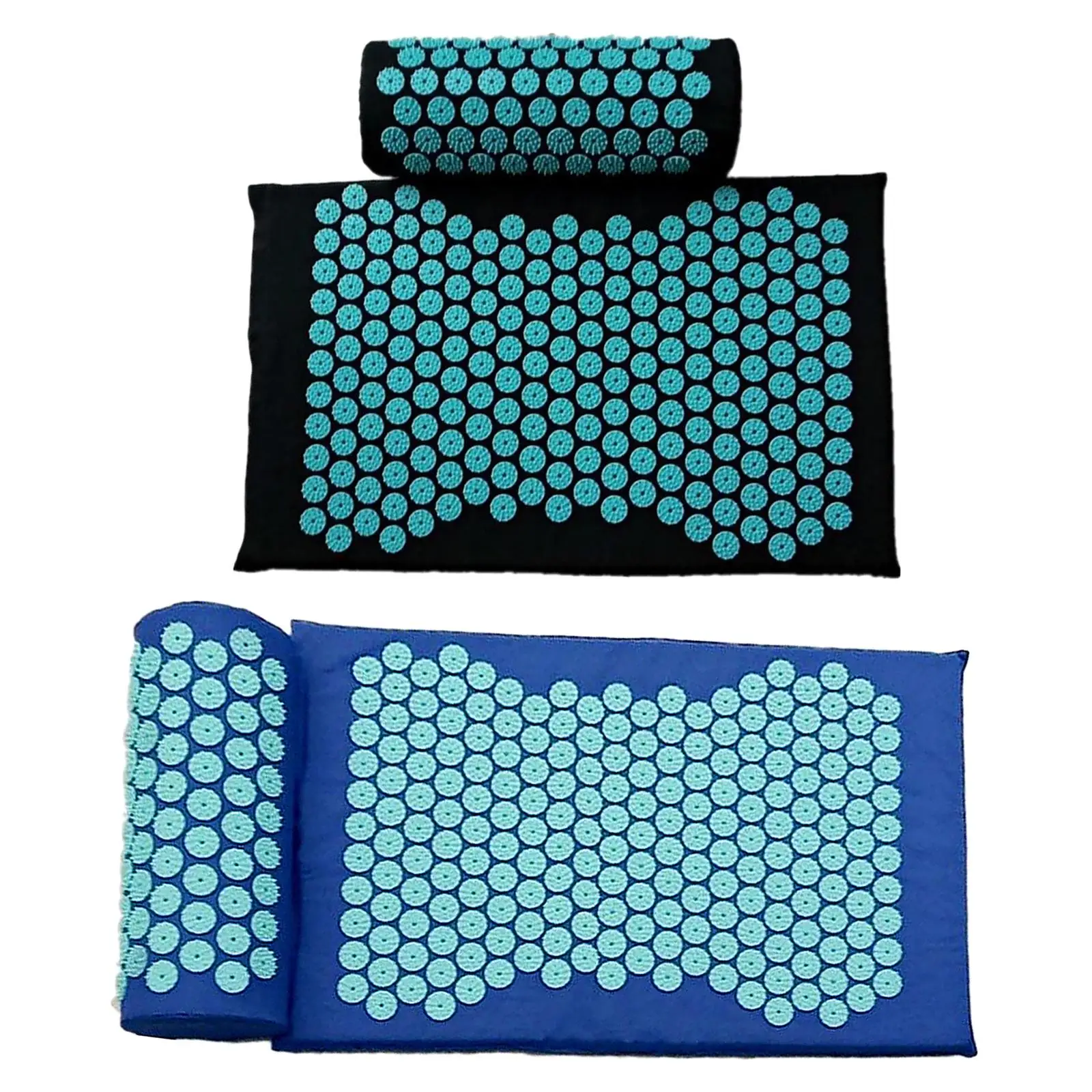 Acupressure Massage Mat e Pillow Set, Colchão Acupuntura, Aliviar ciático