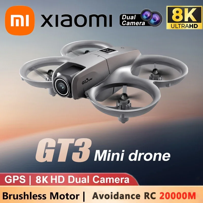 Xiaomi GT3 Drone 8K 5G GPS Professional HD Aerial Photography Remote Control Aircraft HD Dual Camera Quadcopter Toy UAV 15000m