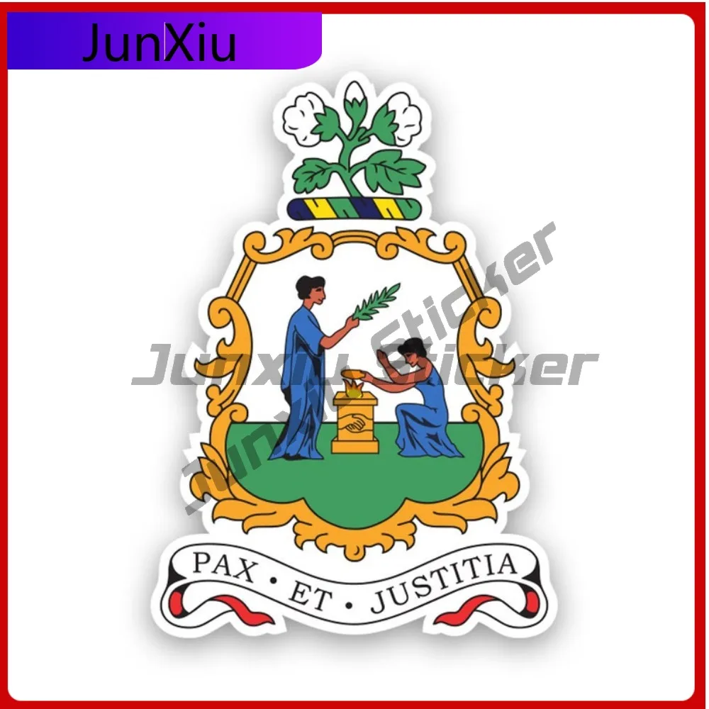 

Vincentian Coat Of Arms Sticker Waterproof Funny Laptop Waterproof Vinyl Decal For Air Conditioners Outdoor Sticker Decor