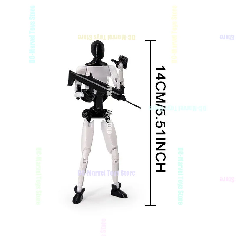 【In Stock】3d Printed 14cm Truss Robot  Action Figure Toy Dummy 13 Multi-Jointed Movable Gesture Accessories Customized Gifts Toy