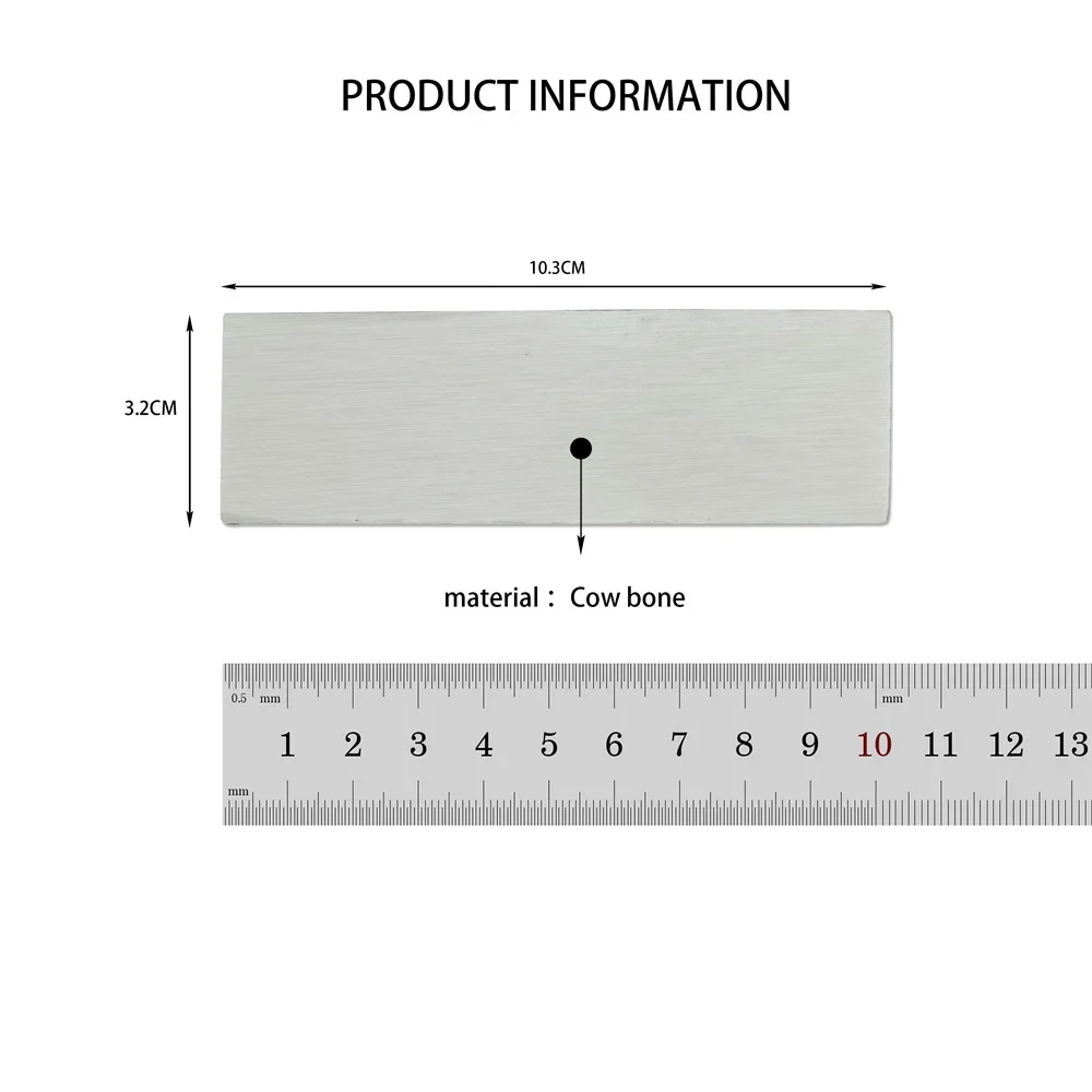 1 pezzo di materiale per osso di bestiame, accessori per toppe con manico per coltello fai-da-te, adatto per una varietà di coltelli per utensili, manico per coltello fai-da-te
