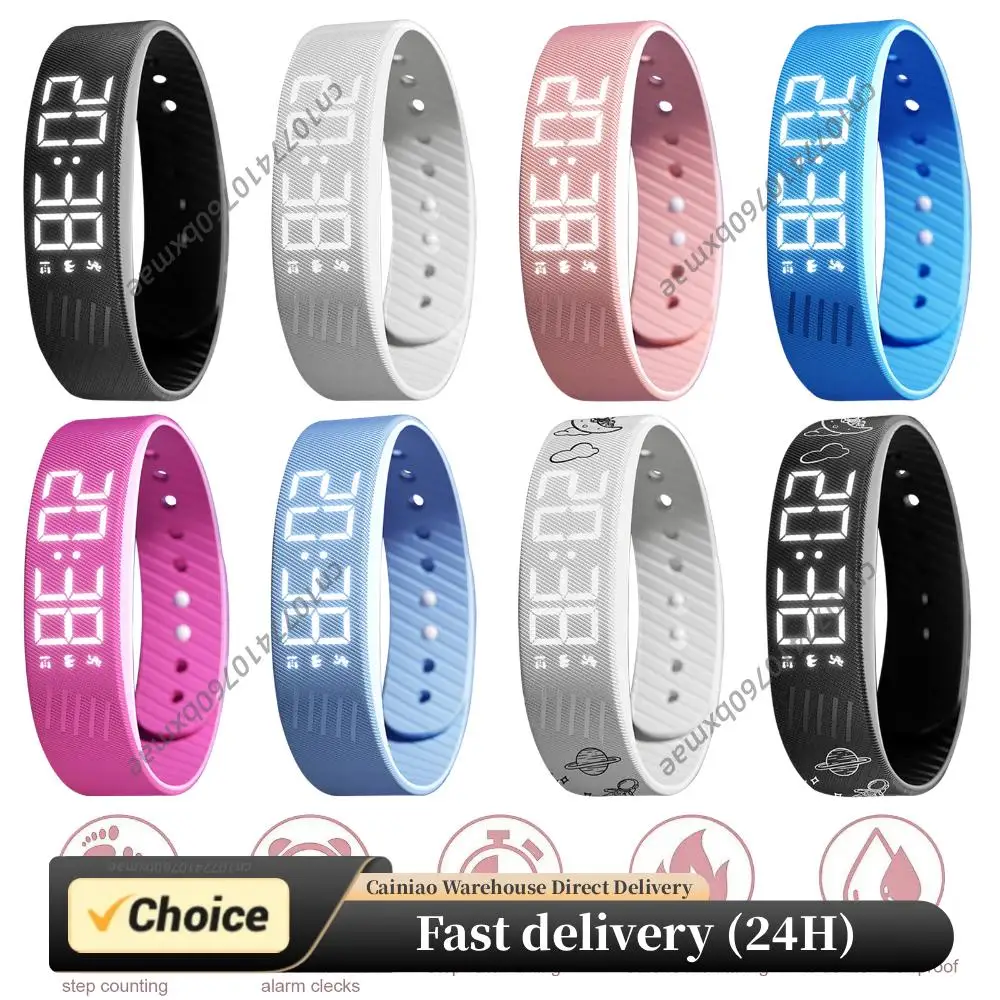 

Alarm Clock Watches Waterproof Silent Vibration Alarm Watch with Step Counter Pedometer for Heavy Sleepers Men & Women
