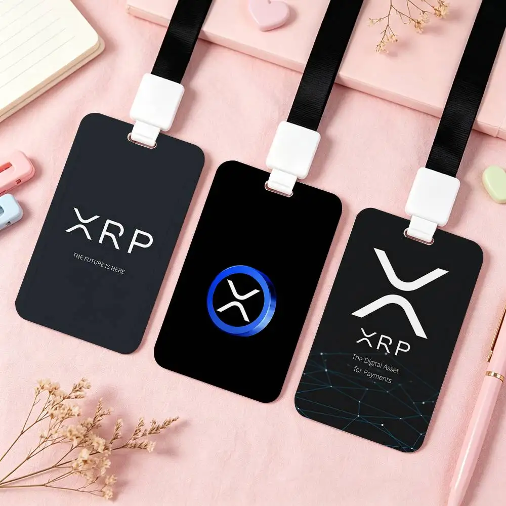 Xrp Ripple Crypto NFC Contactless Sliding Card Sleeve For Student Cards, Bus Cards, ID Cards, And Work Permits