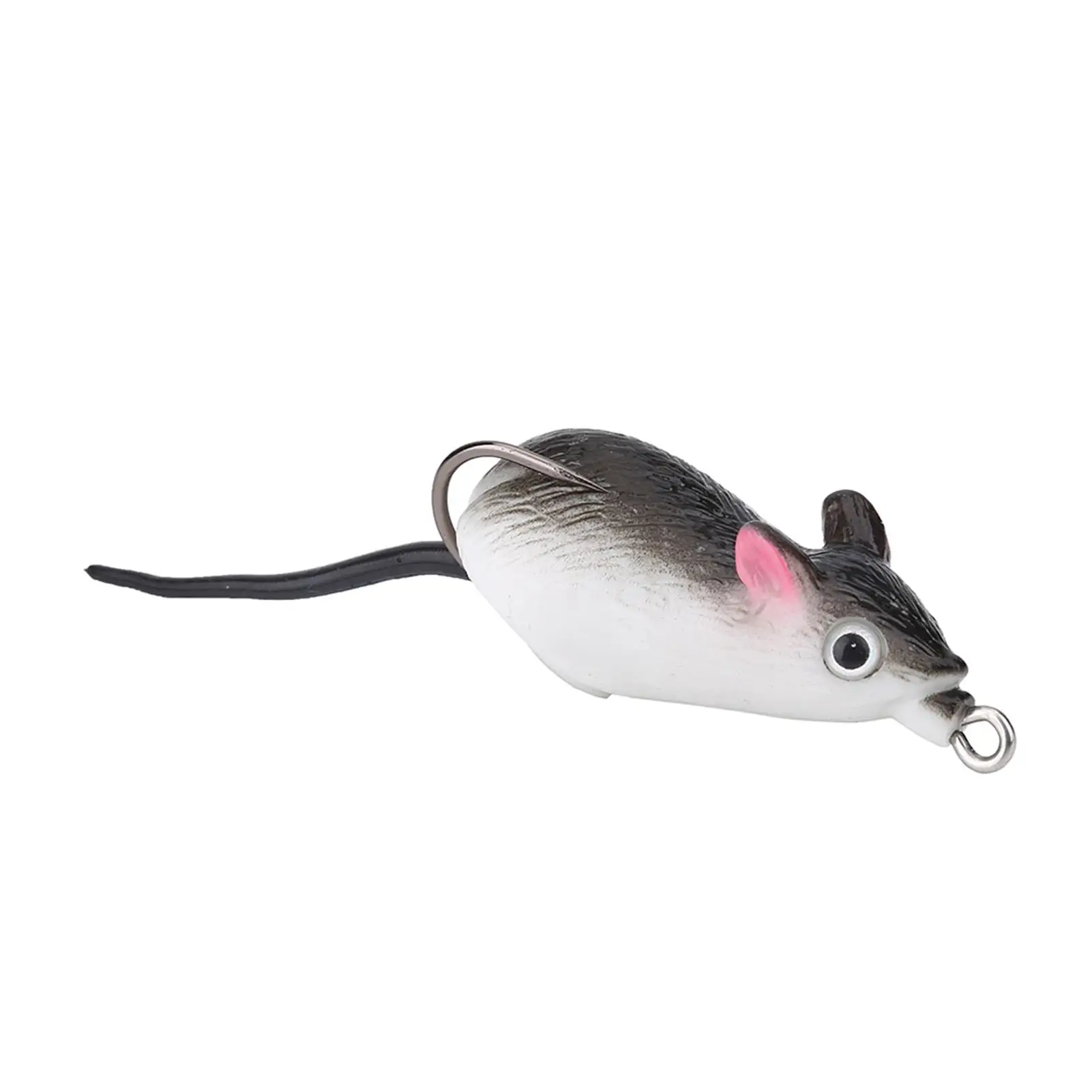 Soft Rat Mouse Fishing Lure with Dual Hook - 5cm Crank Swim Bait for Bass Fishing Tackle