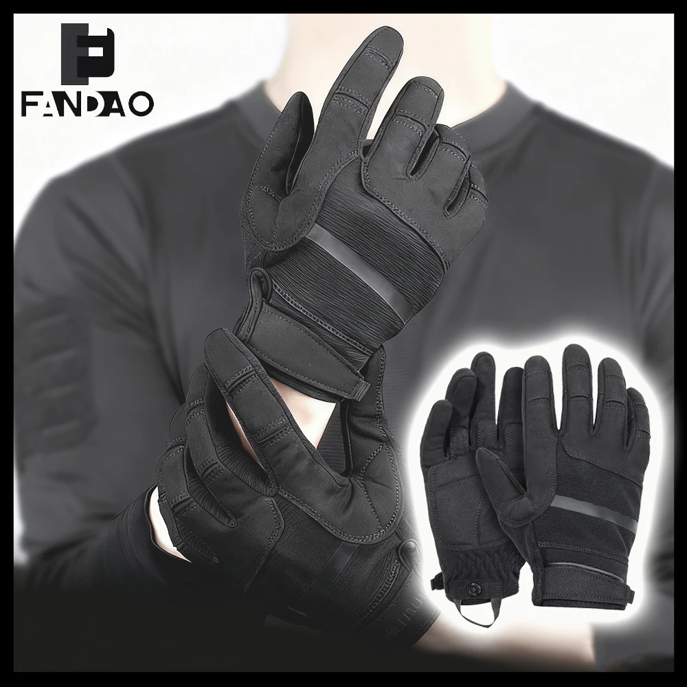 Tactical Shooting Gloves Ultra-thin Breathable Combat Gloves Touchscreen Shockproof Gloves for Outdoor Cycling Hunting Camping