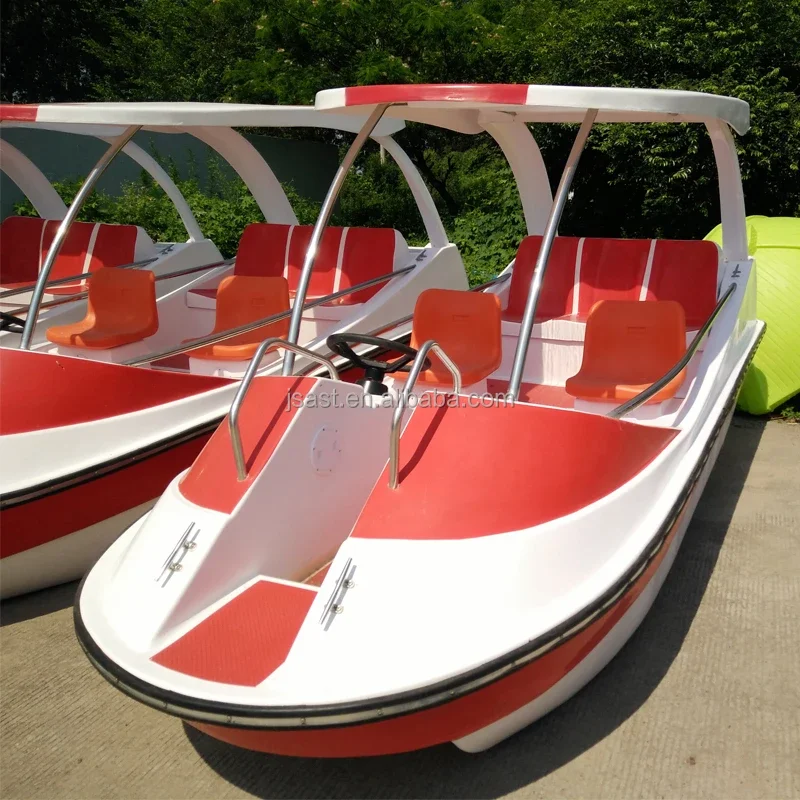 New glass Electric Boat 5 person with automatic drain function for commercial use Best selling amusement park