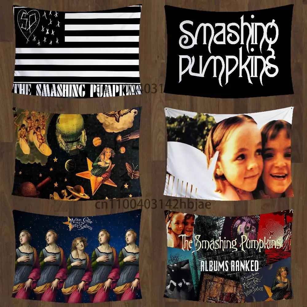 S-Smashing P-Pumpkins Flaggen, Raumdekoration, Outdoor-Dekoration, personalisierte Gegenstände, Flaggen für Schlafzimmer, Zuhause, lustig