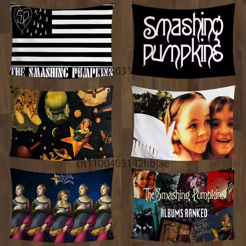S-Smashing P-Pumpkins Flags Room Decor Outdoor Decors Personalized Items Flags For Bedrooms Home Funny