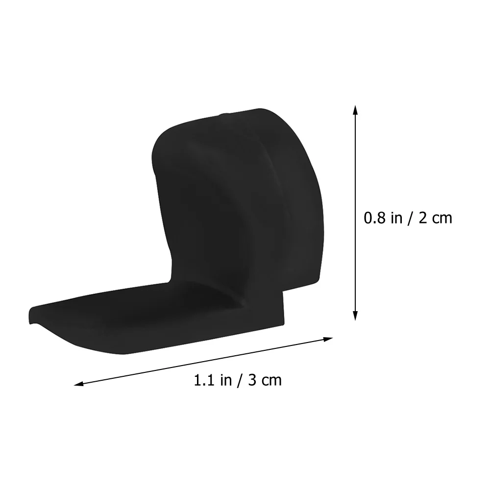 

4pcs Clarinet Thumb Rest Round Color Long Handle Pad Black Instruments Silicone Soft Accessory Thumb Support Cushion Practical