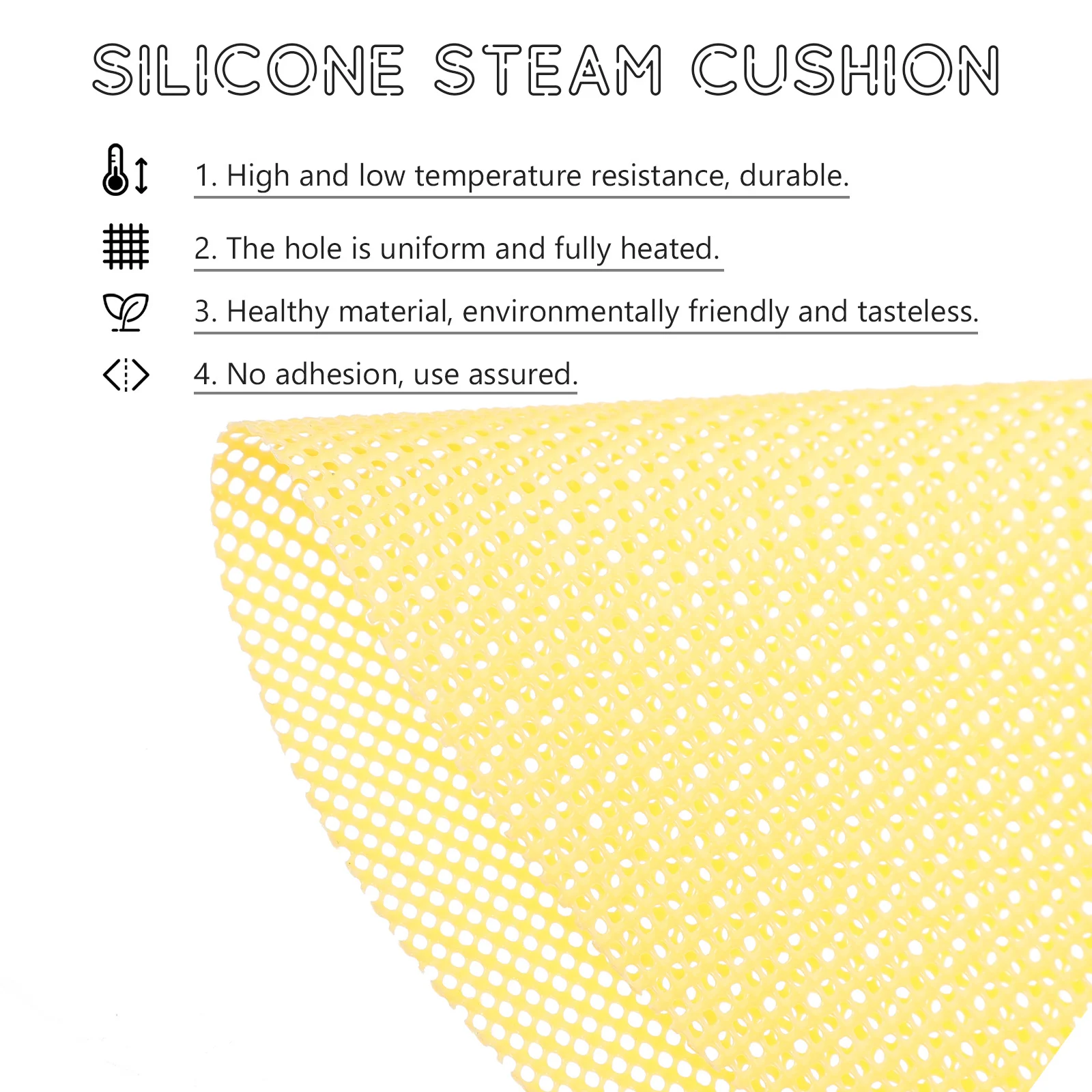 5 قطعة الحصير سيليكون باخرة مستديرة قابلة لإعادة الاستخدام منصات باخرة تنفس ارتفاع درجة الحرارة المقاومة تبخير لوازم الكعك #3