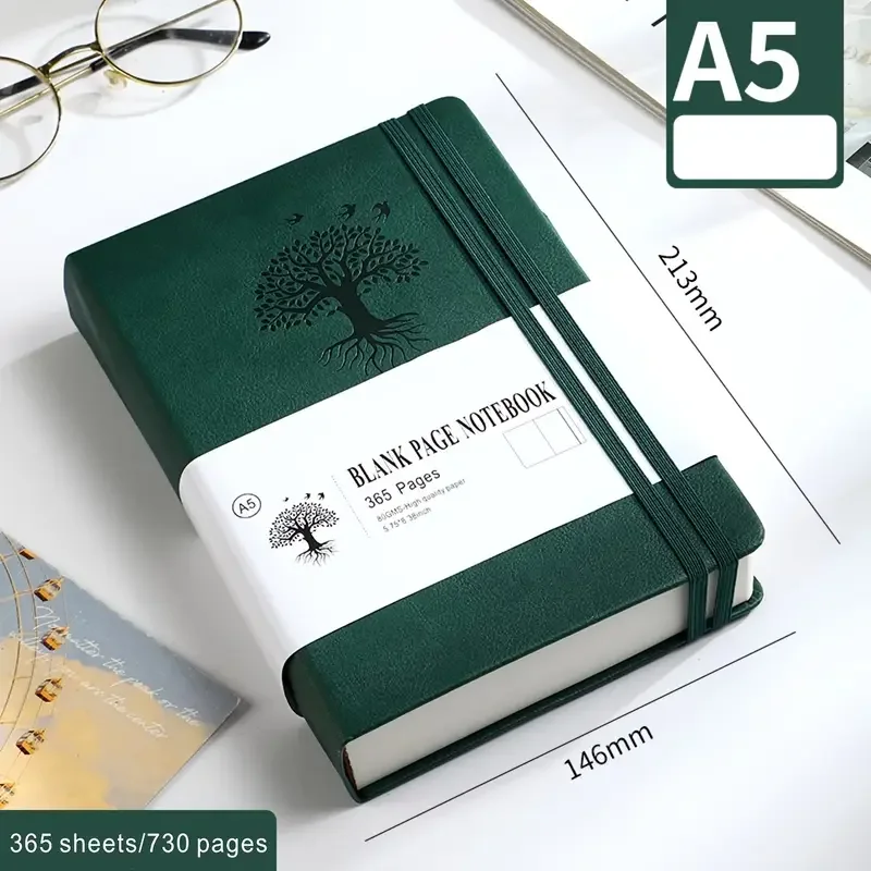 730 Seiten Tagebuch, extra dick, A5, leeres Notizbuch, koreanisches Briefpapier, Softcover-Notizblock, Skizzenbuch, Notizbücher, Schreibblöcke, Büro – Detail 7