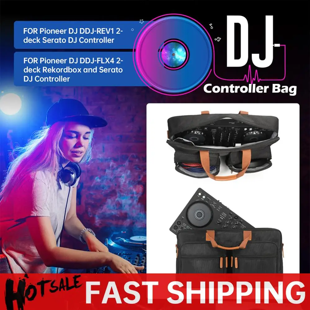 

Portable Turntables Protective Case Scratch-resistant Carrying Storage Bags with Sholder Strap for Pioneer DJ DDJ-FLX4 DDJ-REV1