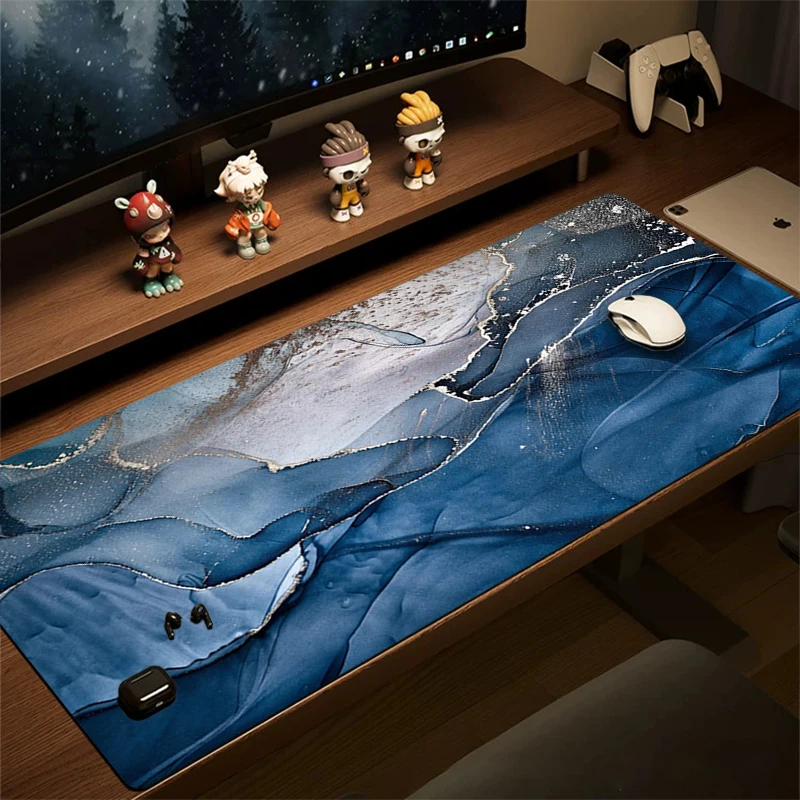 

Large Gaming Mouse Pad Durable Non Slip Rubber Base Smooth Soft Surface Stitched Edge Keyboard Pad For Gamer Office Desktop