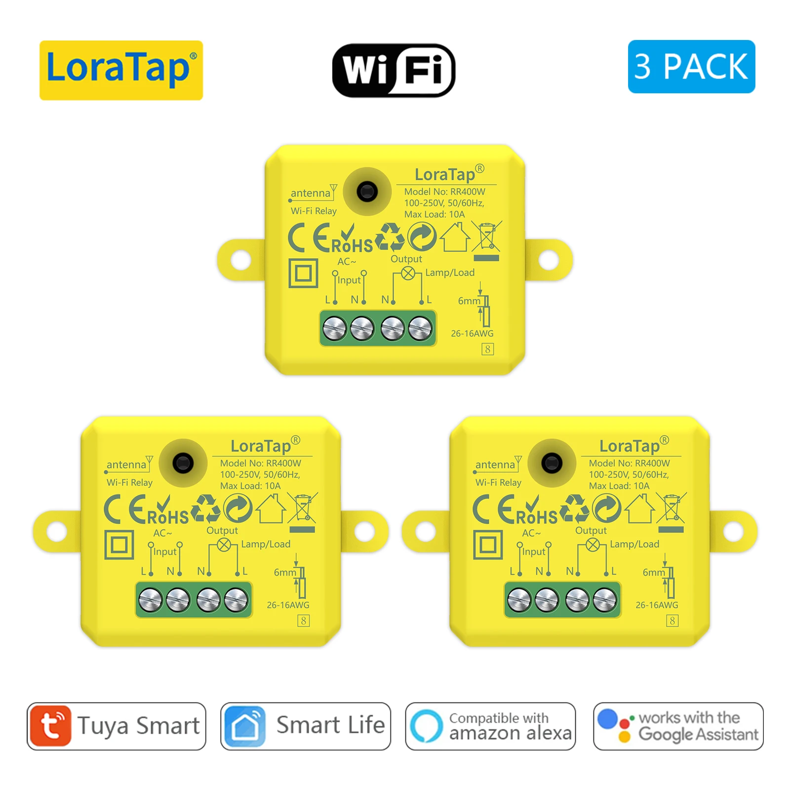 3 PACK Yellow