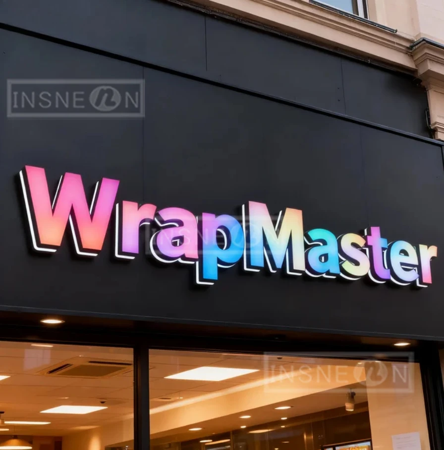 Led Logo Luxury Brand Sign Business Custom RGB Metal Sign Wall Outdoor Light Metal Garage De Restaurant Neon Luminous Letters 3d