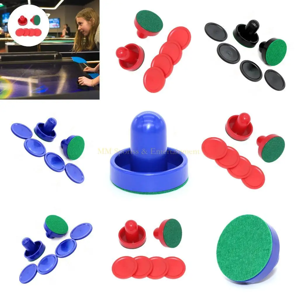 

31be Hockey Pusher с 4 Pucks Home Standard Hockey Hockey Hockey Paddle и шайбы