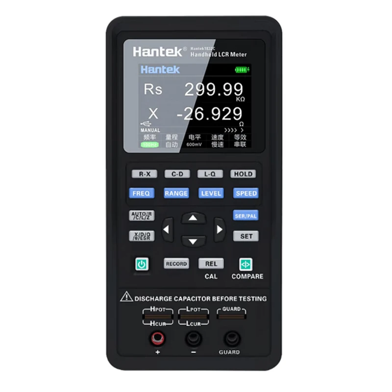 Hantek 1832C 1833C Ручной LCR цифровой мостовой измерительный прибор для измерения емкости и сопротивления компонентов