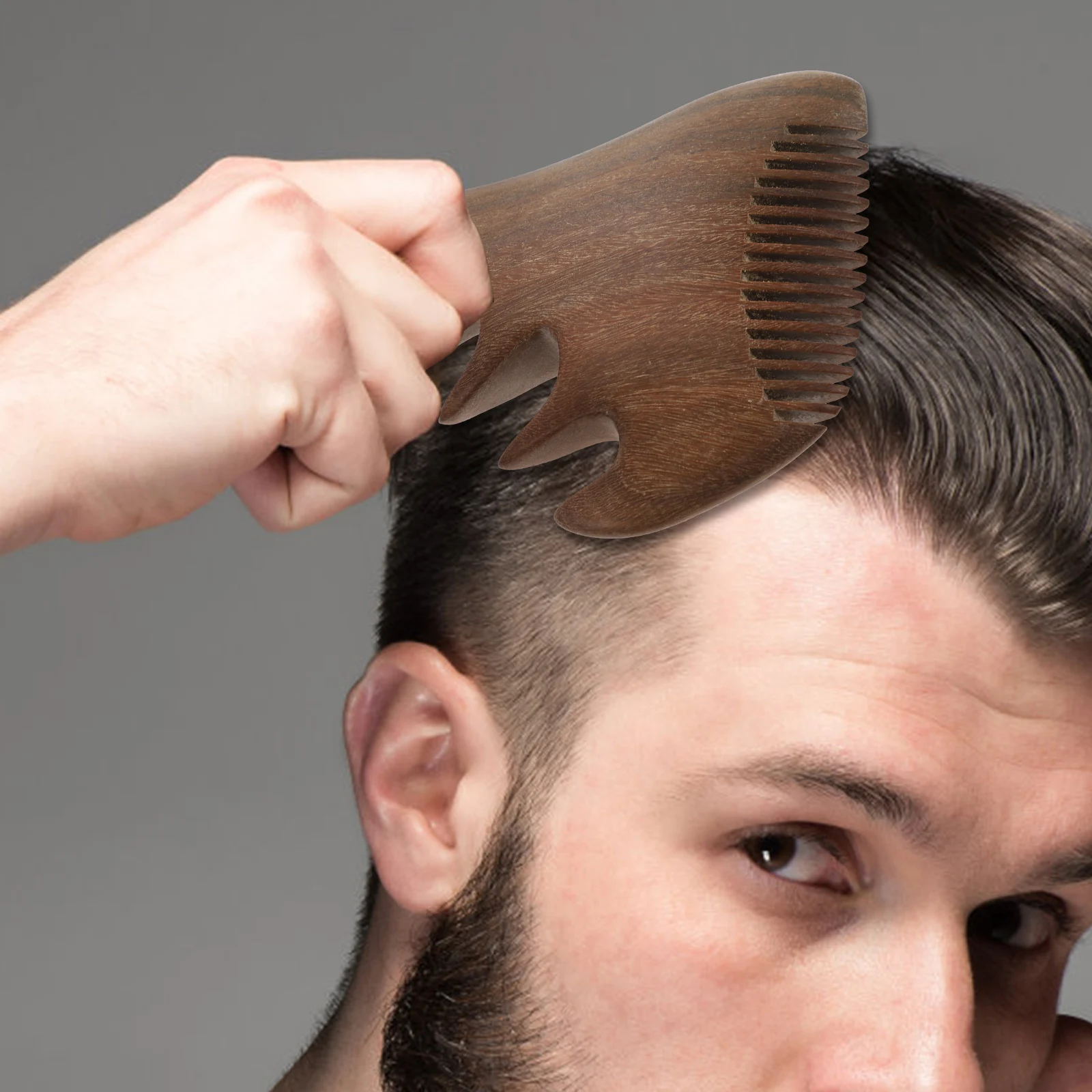 

Massage Wooden Comb Natural Wood Scalp Massager For Head Circulation Smooth Wide Tooth Anti-Static Hair Care Tool