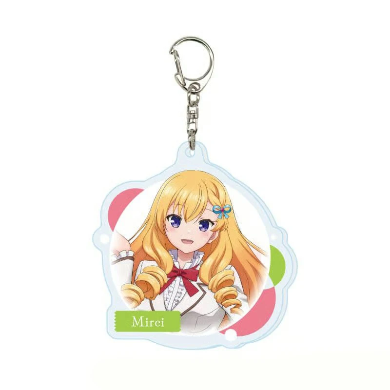 6cm Anime Rich Girl Caretaker Acrylic Keychain Figure Chibi Anime Standing Sign Model Plate Desk Decor Fans Gift