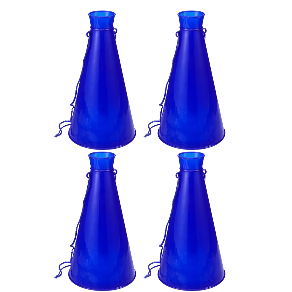 4 Pcs Handheld Game Console Cheering Horn Mini Football Kids Toys Props Blue Megaphone