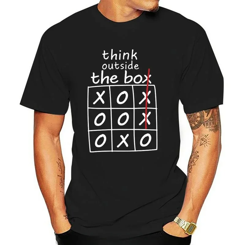 

Забавные мужские футболки Think Out The Box, модные мужские футболки, летняя футболка, мужские Модные повседневные футболки в стиле хип-хоп, наряды 2024