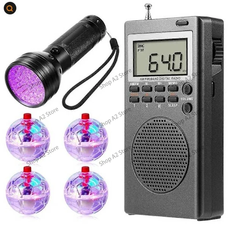 Mini Pocket Portable Radio Receiver, Airport Broadcast Radio for Radio Enthusiasts