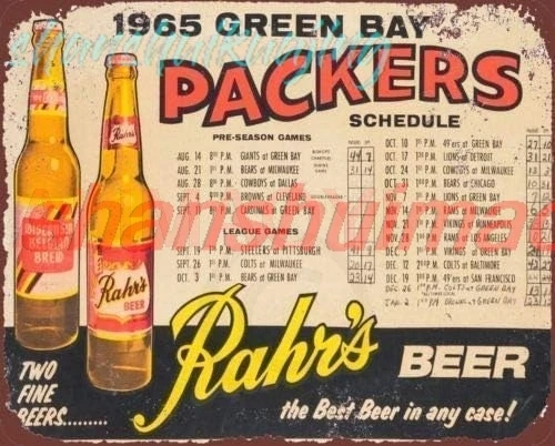 1CAR& Tin Sign Metal Sign Packers Wine Price List Bar Poster Bar Club Garage Man Cave Wall Decoration Gift 12x8 Inch FGDD sign