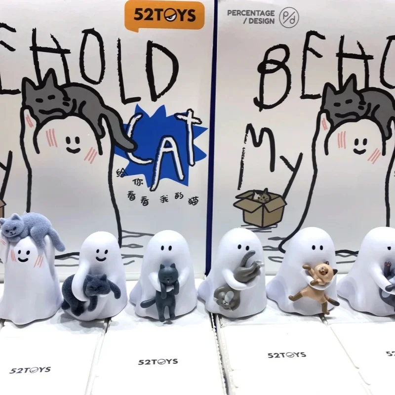 

New Genuine 52toys Ghody - Behold My Cat Series Blind Box Cute Action Figure Desktop Decoration Collectible Toy Custom Gift